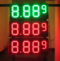 Panneau d'affichage numérique double face étanche pour station-service à led pour extérieur Panneau LED pour minuterie Affichage du prix du gaz à led