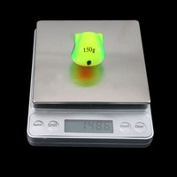 Umpan Pancing Jig Besi 3D VAST Cetak Terbaik, Umpan Keras Buatan Kabura Slider Jig Head untuk Memancing Ikan Kod di Laut, Berat Dasar 150g