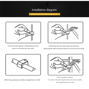Clipes de Cabo Redondos de Plástico Ajustáveis de Alta Qualidade e Durabilidade, Resistentes a Ácidos e Álcalis, com Travamento Automático de 6mm - Product Image 6
