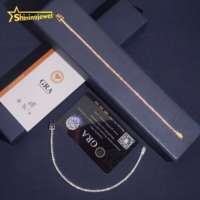 Expédition rapide depuis l'entrepôt américain, testeur de diamants, certifié GRA, bijoux hip-hop, bracelet tennis en moissanite VVS, 2 mm