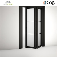 Porte pliante de bureau haute sécurité MULTISHADES avec aluminium renforcé et verre anti-impact