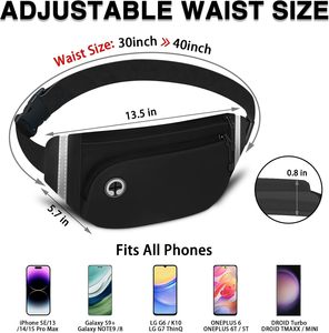 Muestra Gratuita de Riñonera Deportiva para Correr al Aire Libre, Bolsa Impermeable para Cinturón, Bolsa de Viaje con Cinturón para Teléfono - Product Image 3