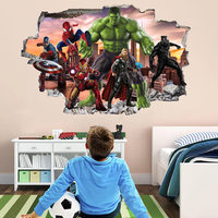 Papiers Peints Muraux Super-Héros Marvel : Motifs Hulk, Iron Man, Spider-Man pour Décoration Murale Chambre Garçons et Cinéma Maison