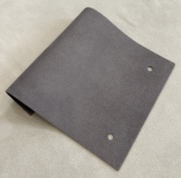 Tissu en suède floqué en fibres de vache de 1,1 mm, double face, écologique, résistant à l'abrasion, pour la doublure de sièges de voiture (vente en gros)