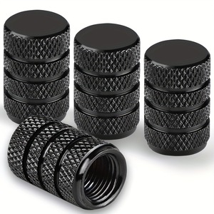 Tapas de válvula americanas de aleación de aluminio moleteadas para neumáticos sin cámara, cubiertas antipolvo para coche y bicicleta, repuesto y reparación, 80-110 unidades - Product Image 2