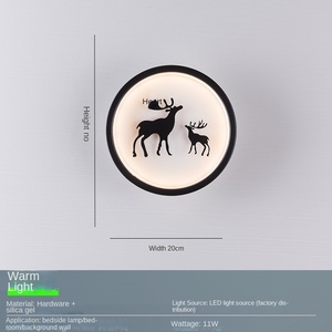 Lámpara de pared LED de lujo moderna para decoración interior del hogar pasillo creativo dormitorio luz de noche Control remoto instalación empotrada - Product Image 6