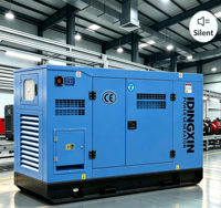 Groupe électrogène diesel silencieux triphasé 40 kW 50 kVA 80 kW 100 kVA avec système de démarrage automatique pour l'alimentation de secours des bâtiments commerciaux