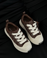 SHOOT BRAND Reissue Black Plum Sneakers pour Hommes et Femmes, Chaussures de Marche en Cuir Rétro à Semelle Épaisse et Rehaussée, Légères