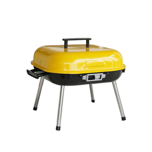 เตาบาร์บีคิวแบบพกพาสำหรับตั้งแคมป์กลางแจ้ง รูปทรงสี่เหลี่ยม ใช้ถ่าน - Product Image 4