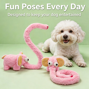 Juguete Interactivo para Mascotas con Sonido de Elefante de Nariz Larga para Cachorros, para Juego Individual y Alivio del Aburrimiento, Juguete Divertido y Adorable para Enriquecer a las Mascotas - Product Image 1