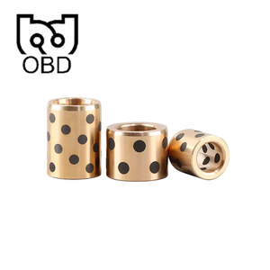 جلبة/شفة/لوح/حلقة ذاتية التشحيم من البولي تترا فلورو إيثيلين (PTFE) منخفضة الصيانة، جلبة نحاسية مدمجة بالجرافيت، جلبة نحاسية 10 مم بدون زيت - Product Image 5