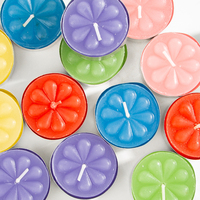 Bougies chauffe-plat miniatures colorées sans fumée parfumées pour la Saint-Valentin romantique, la décoration familiale et les fêtes