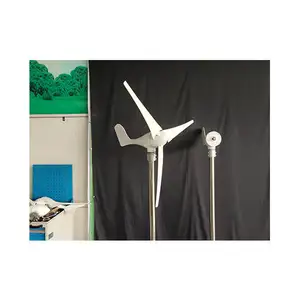 Professional Portable 500W-2KW 3 Blades Horizontal Axis Wind Turbines Generator For Flat Roof