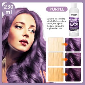 Champú Fijador del Color VOJO 100ml a Base de Plantas y Sin Amoníaco <span class=keywords><strong>para</strong></span> Cabello Rojo, <span class=keywords><strong>Azul</strong></span>, Morado, Gris y Rosa, Restaurador y Protector del Color del Cabello - Product Image 5