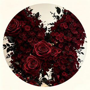 Sfondo per Festa di Compleanno con Farfalle, Composizioni Floreali Artificiali, Design Personalizzato per Eventi - Product Image 3
