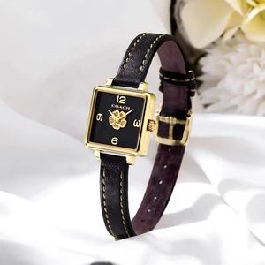 จุดโรงงานเหมาะสำหรับ <span class=keywords><strong>coco</strong></span>. นาฬิกาหนังไคกับ CASS Series แฟชั่น Camellia ด้านข้างขนาดเล็กสีกุหลาบน้ำตาล - Product Image 2