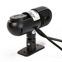 Caméra de voiture sans fil à double objectif 1080P AHD avant et de recul avec vision nocturne, micro intégré et support adhésif 3M
