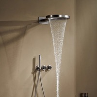 Robinet de douche mural minimaliste moderne à poignée unique, en laiton, avec filtre, jet de massage, fonction pause et pulvérisation douce