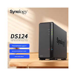 <span class=keywords><strong>Diskstation</strong></span> DS124 Tour Serveur 2U Rack Single Disk 1 Baie Solution de stockage réseau NAS STORE - Product Image 1