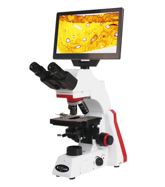 BMC100 Laboratory Intelligent Integrated Digital LCD Microscope with Brightness & Color Temperature Adjustable LED Illumination