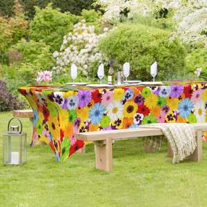ผ้าคลุมโต๊ะจัดเลี้ยงผ้าสแปนเด็กซ์ทรงสี่เหลี่ยมผืนผ้ายืดได้ผ้าสแปนเด็กซ์สีสดใสออกแบบสำหรับงานเลี้ยงในฤดูใบไม้ผลิสต็อกที่กำหนดเอง - Product Image 2