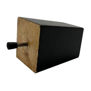 Pieds de canapé en bois d'eucalyptus de forme trapézoïdale, design moderne et simple, de haute qualité, vente en gros d'usine, avec vis M8 (6x8x10 cm) - Product Image 4
