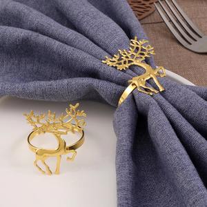 Luxury Iron Round <b>Napkin</b> Rings <b>Holders</b> Stocked Durable Eco-Friendly for Wedding Table Decoration - Product Image 5