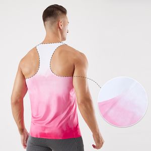Débardeurs de sport à séchage rapide personnalisés 100% polyester, gilets sans manches pour marathon, débardeurs de course pour hommes - Product Image 3