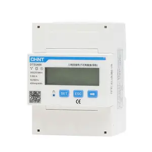 Chint Dtsu666 80a 220V 230V 380V 4P Lcd Rs485 Modbus Engels Versie Of Chinese Chnt Power Monitor Drie Fase Slimme Meter