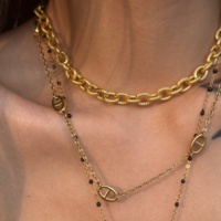 Collier en corde torsadée de haute qualité, plaqué or 18 carats, sans ternissement, en acier inoxydable, style vintage, bijoux de luxe pour femmes, Dazan 2027