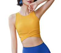Soutien-gorge de sport antichoc à maintien élevé avec coussinets amovibles pour femme, modèle OEM personnalisé 2026, idéal pour le fitness, le crop top et le yoga