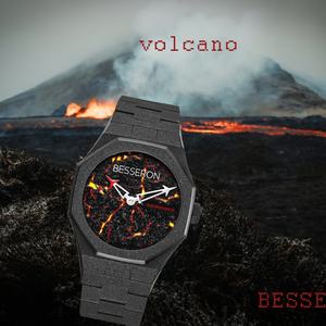 Reloj de Lujo 2023 con Esfera Luminosa de Piedra Volcánica, Acero Inoxidable 316L Esmerilado, Movimiento Mecánico Japonés 8215, Resistente al Agua, con Logotipo Personalizado - Product Image 5
