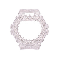Pièces de montre en gros : Boîtier de montre à épines bicolore, entièrement serti de diamants Moissanite VVS pour DW6900