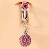 Gaby faux nombril anneaux plein diamant boule faux ventre piercing clip sur la mode non piercing bijoux