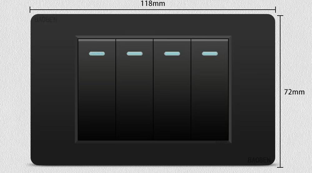 4 Gang 2 Way Switch