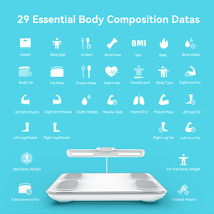 <span class=keywords><strong>Balance</strong></span> électronique de composition corporelle pour salle de bain, affichage numérique, grande capacité 180 kg, Wi-Fi pour l'analyse de <span class=keywords><strong>la</strong></span> composition corporelle - Product Image 2