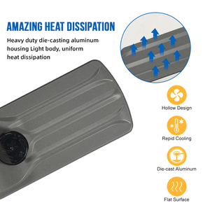 Lampadaire LED extérieur étanche IP65 en aluminium moulé sous pression pour éclairage commercial, routes publiques et parkings, 50W 100W 150W 200W - Product Image 6