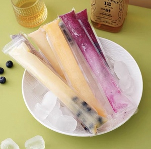 <b>Ice</b> Lolly Making with Three-Side Seal Design Disposable Food Grade PE Zipper <b>Bags</b> - Product Image 1