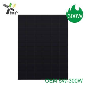 Direto da fábrica todo o N-tipo preto BC painéis fotovoltaicos solares 30W 40W 60W 100W 150W com painel solar de vidro HPBC - Product Image 6