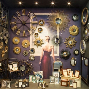 Arazzi in resina fleur de lis home decor wall art, placca da parete fatta a <span class=keywords><strong>mano</strong></span> in <span class=keywords><strong>oro</strong></span> antico - Product Image 6
