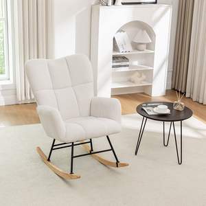 Đương Đại Nordic một người Sherpa ngồi có thể ngả ghế xích đu cho phòng khách nhà ban công giải trí khách sạn sử dụng cho buổi chiều - Product Image 3