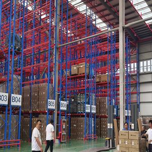 Rak gudang penyimpanan palet logam, tugas berat, rak gudang, palet baja industri, dapat disesuaikan - Product Image 2