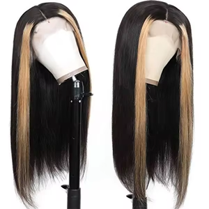 Perruques brésiliennes en cheveux humains vierges, couleur ombrée <span class=keywords><strong>TL27</strong></span>, sans colle, HD, avec dentelle frontale complète, pré-épilées - Product Image 2