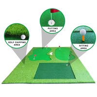 Minigolf platz Rasen Kunstrasen Indoor Outdoor Praxis Putter Teppich Großer Golf Putting Green Mat