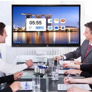 55 Inch Android 13 20-Point Touch 1080p LCD <b>Interactive</b> <b>Whiteboard</b> with Foldable Design for Teaching - Product Image 1