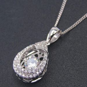 เครื่องประดับเงินแท้ 925 ประดับเพชรซิร์คอน จี้เพชรเต้นรำ แฟชั่นเครื่องประดับสำหรับสาวๆ - Product Image 4