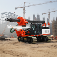 Foreuse hydraulique sur chenilles Yahe Heavy Industry DR-150 avec composants PLC et engrenages, entièrement hydraulique, pour forage de fondations professionnel