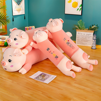 Peluches personnalisées en forme de cochon de 80 cm, 100 cm, 120 cm, 140 cm, fabrication de jouets en peluche, jouets en peluche en coton PP, jouets en peluche pour enfants, jouets en peluche de Noël