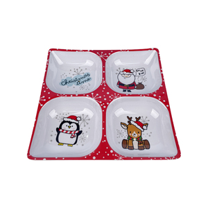 Placa <span class=keywords><strong>de</strong></span> plástico dividida <span class=keywords><strong>de</strong></span> <span class=keywords><strong>melamina</strong></span>, Feliz Navidad, Papá Noel, ciervo - Product Image 2