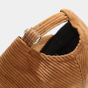 WOWEI Cappellino da Baseball Unisex in Velluto a Coste Stile Vintage a Tinta Unita Regolabile da Camionista per Viaggi e Attività all'Aperto - Product Image 6